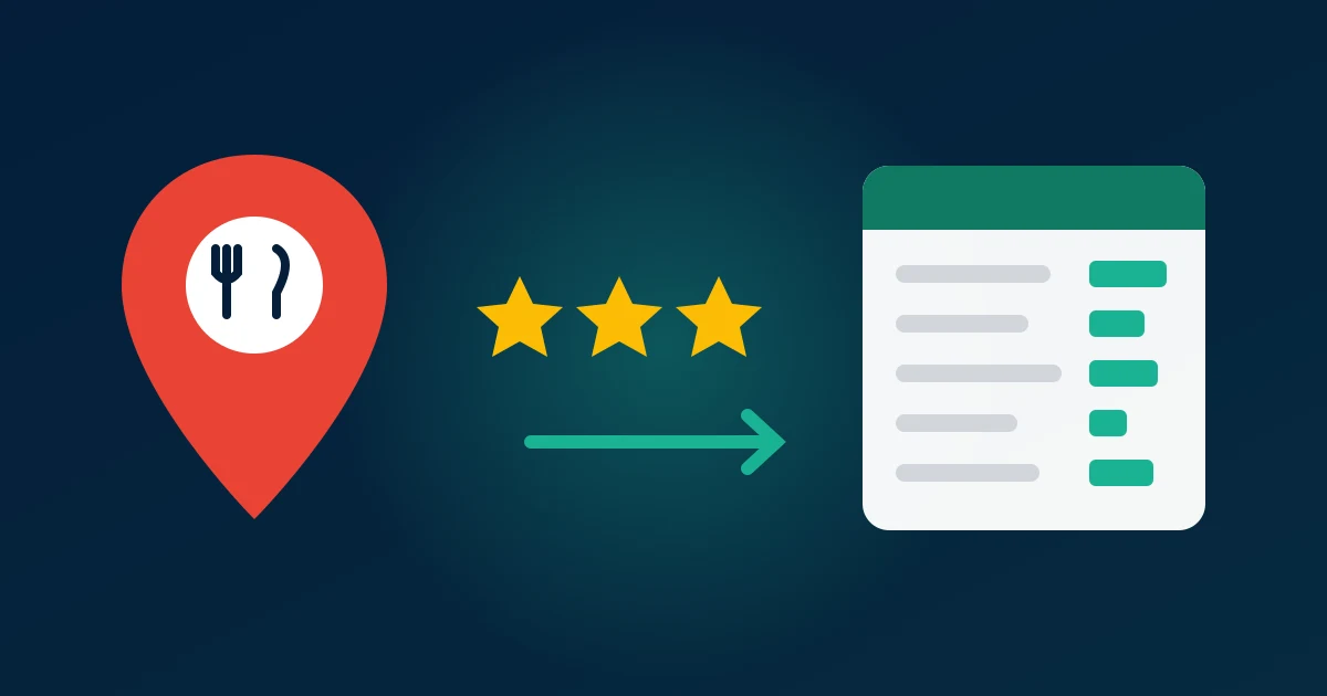 Download Google Reviews for a Restaurant — Food, Service & Atmosphere Scores to Excel (2026)