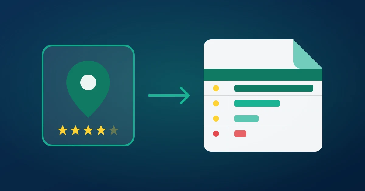 Export Google Reviews to Google Sheets — Free (2026)