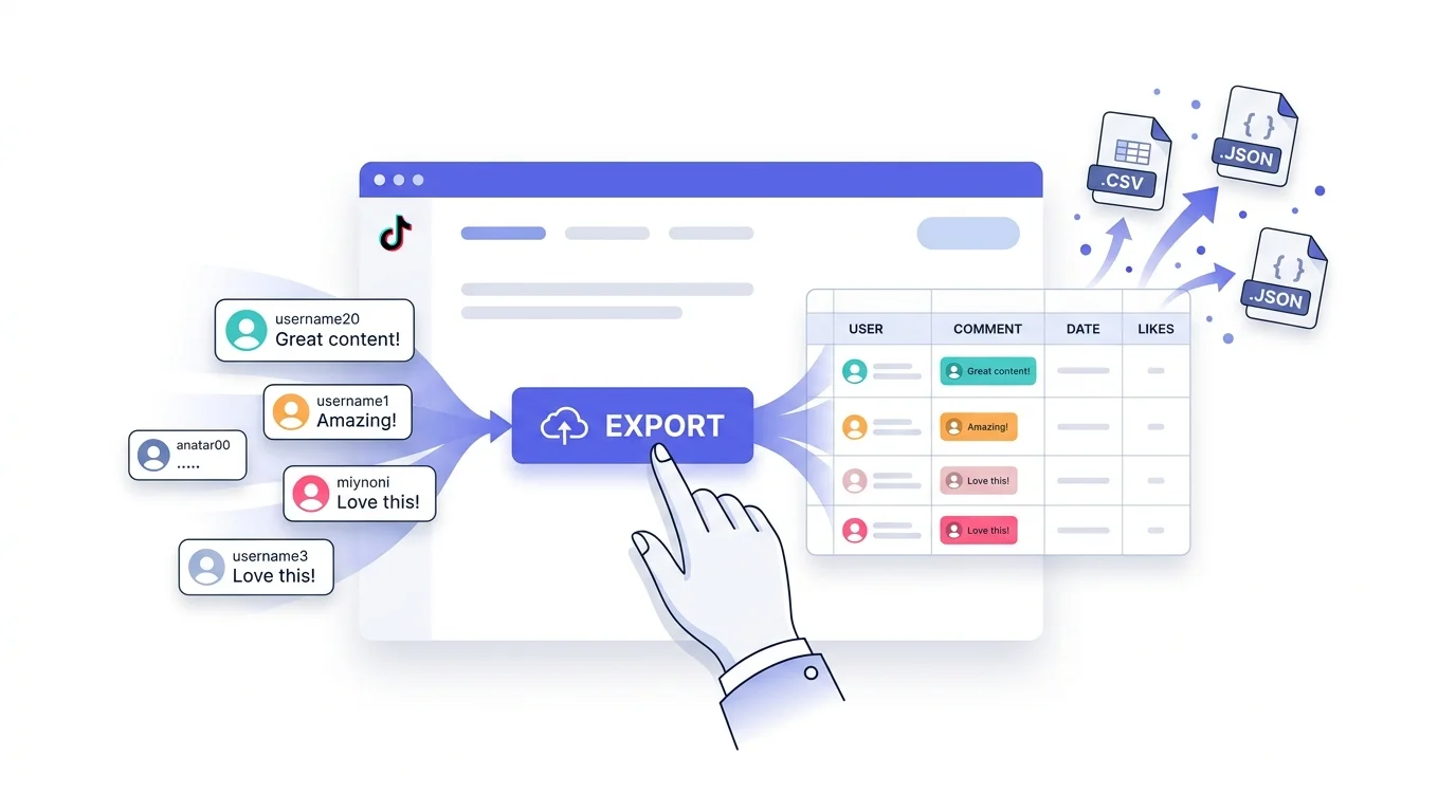 How to Export TikTok Comments at One Click