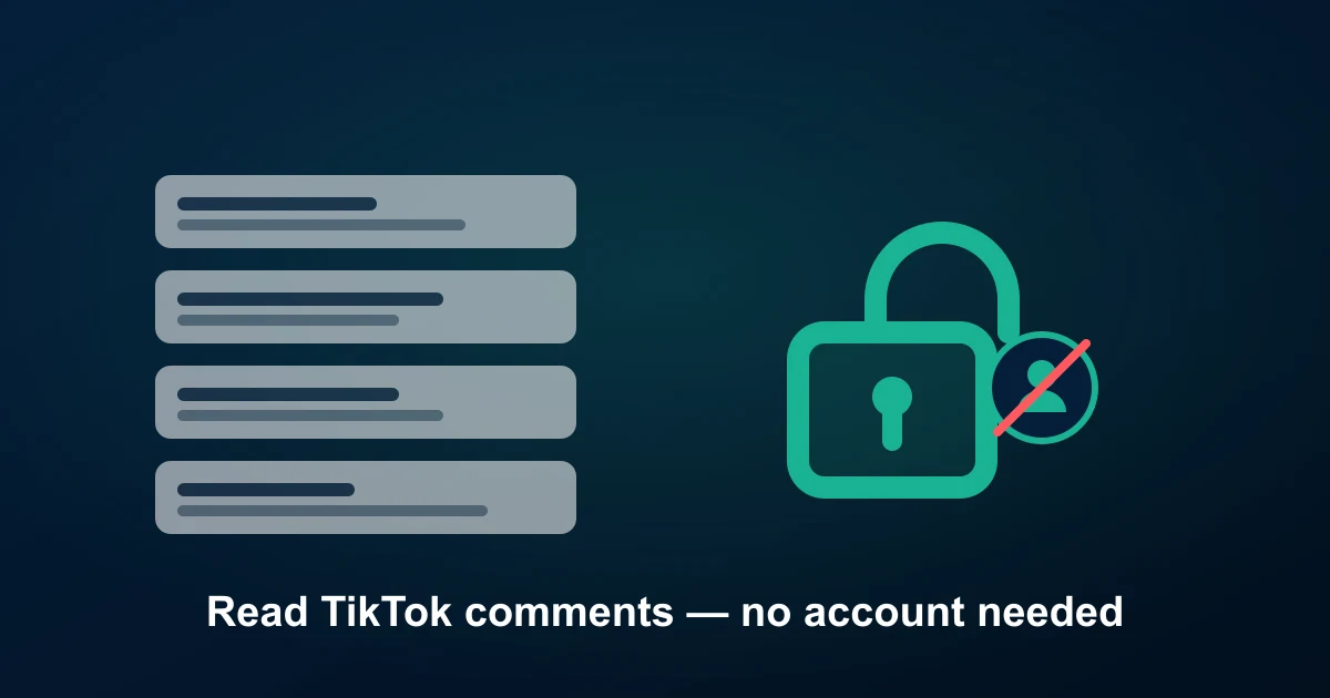 How to See TikTok Comments Without an Account (or the App)