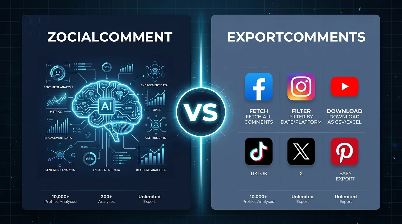 ZocialComment vs ExportComments: Which TikTok Comment Export Tool Is Better?